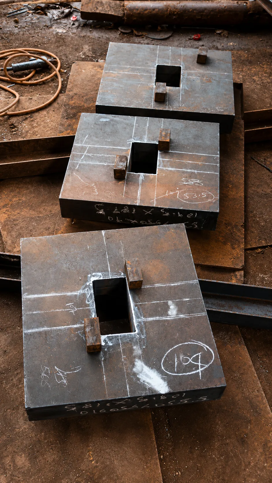 Single Anchor Base Plates (Grade S355JR+N)